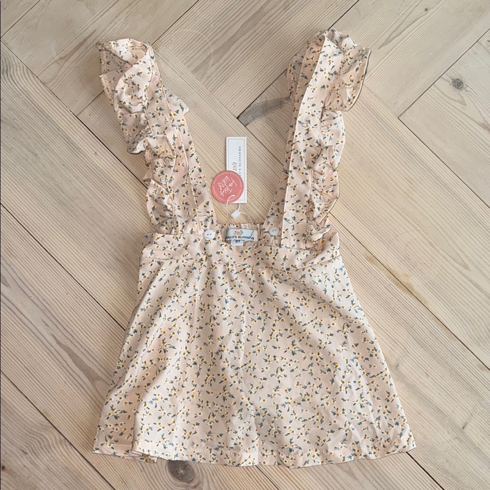 Baily’s Blossoms Floral Ruffle Sleeve romper